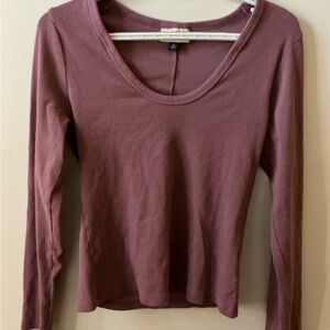 Universal Thread Dusty Rose Long Sleeve Top